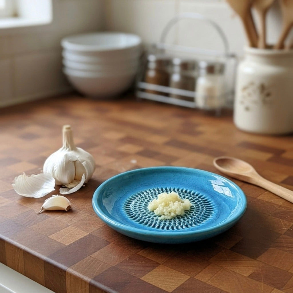 PLATO RALLADOR TURQUESA