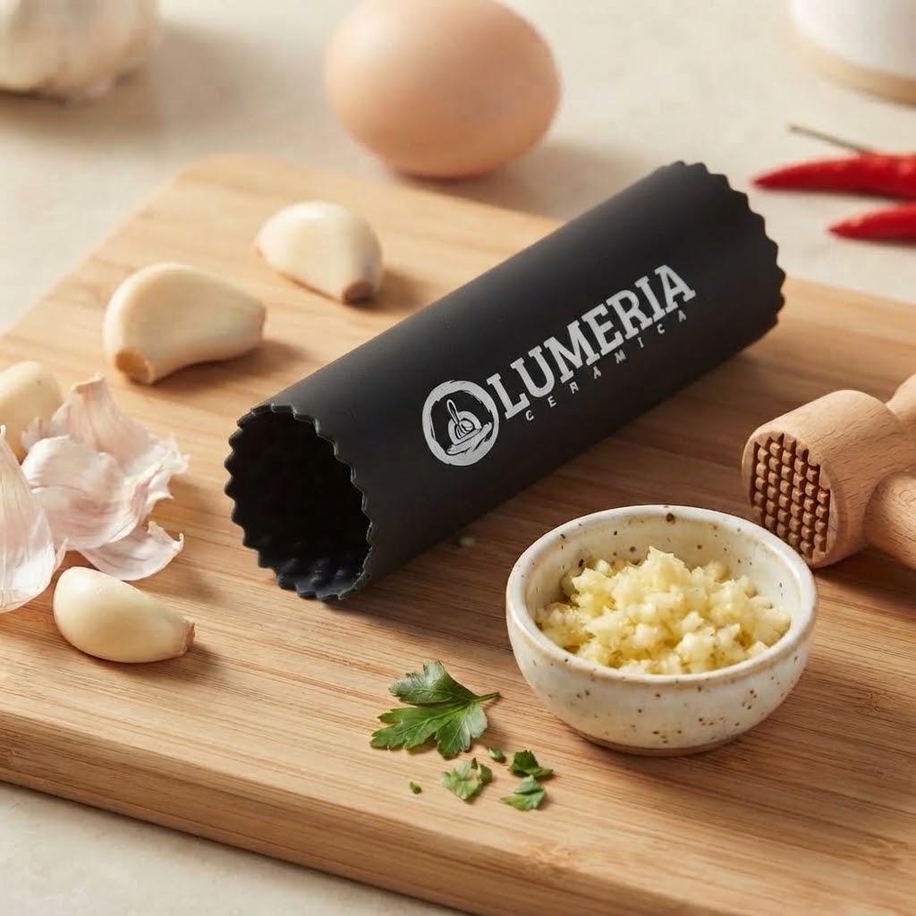 PELADOR DE AJO DE SILICONA NEGRO | Lumeria Cerámica